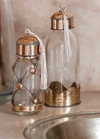 Flesje | glas | messing