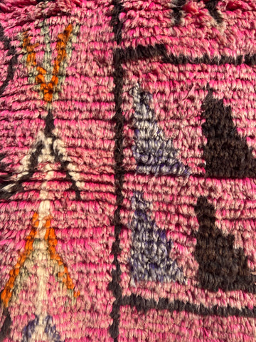 Pink beni ourain tapijt