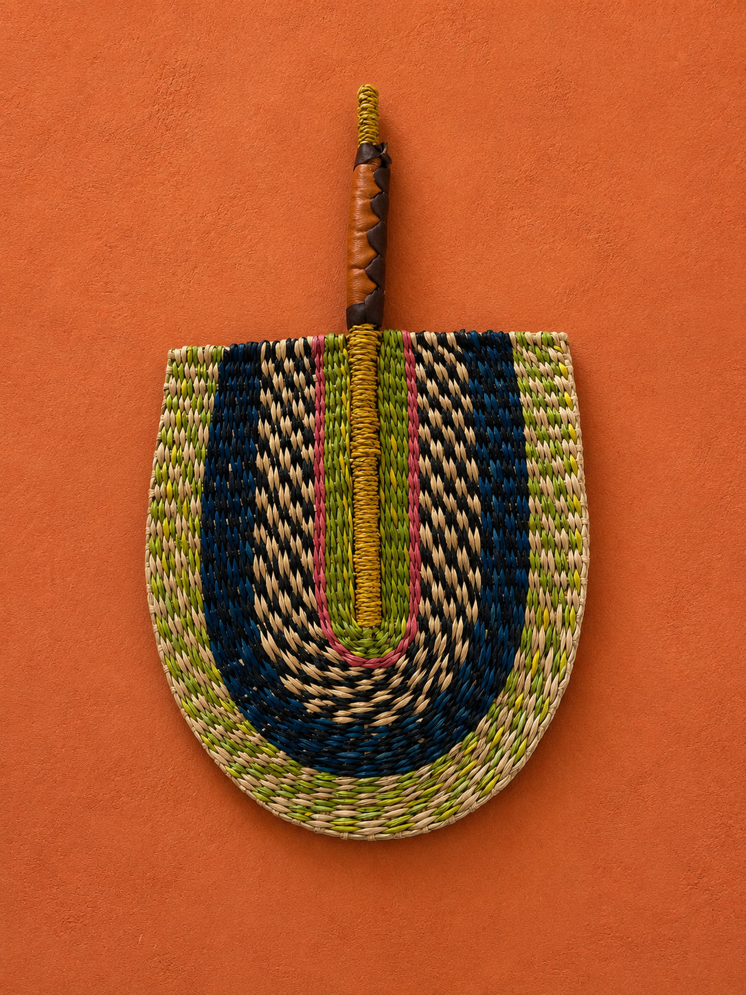 Bolga (wand)waaier groen